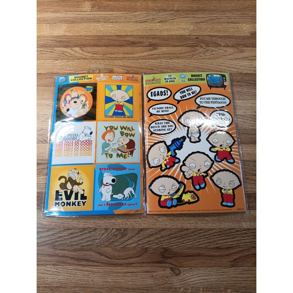 2006 Family Guy Magnets Lot Of Two